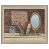 Country Bath 4 Brown Framed Print Bathroom Wall Art