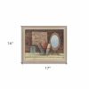 Country Bath 4 Brown Framed Print Bathroom Wall Art