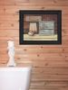 Clean Towels 1 Black Framed Print Bathroom Wall Art