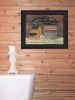 Hot Bath 4 Black Framed Print Bathroom Wall Art