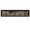 Country Bath Shelf 3 Black Framed Print Bathroom Wall Art