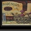 Country Bath Shelf 3 Black Framed Print Bathroom Wall Art