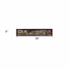 Country Bath Shelf 4 Black Framed Print Bathroom Wall Art