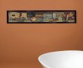 Country Bath Shelf 4 Black Framed Print Bathroom Wall Art