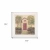 Folk Art Outhouse III 1 White Framed Print Wall Art