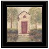 Folk Art Outhouse III 2 Black Framed Print Wall Art