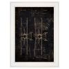 Airplane Patent I 1 White Framed Print Wall Art