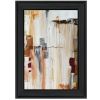 Falling Blocks 2 Black Framed Print Wall Art