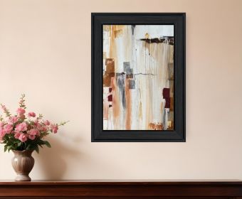 Falling Blocks 2 Black Framed Print Wall Art