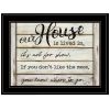 Our House is Lived In 3 Black Framed Print Wall Art