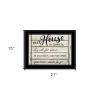 Our House is Lived In 3 Black Framed Print Wall Art