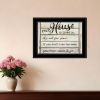 Our House is Lived In 3 Black Framed Print Wall Art