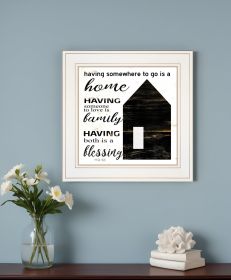 A Blessing 1 White Framed Print Wall Art