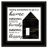 A Blessing 2 Black Framed Print Wall Art