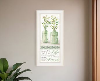 Live Your Life White Framed Print Wall Art