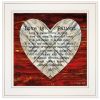 Love is Patient 1 White Framed Print Wall Art