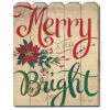 Merry and Bright Unframed Print Wall Art