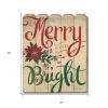 Merry and Bright Unframed Print Wall Art