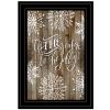 Tis the season Snowflakes 2 Black Framed Print Wall Art