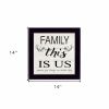 Family This is Us 1 Black Framed Print Wall Art