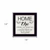 Home the Story of Who We Are Black Framed Print Wall Art