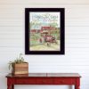 Families That Farm Together Stay Together Black Framed Print Wall Art