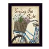 Enjoy the Ride Black Framed Print Wall Art