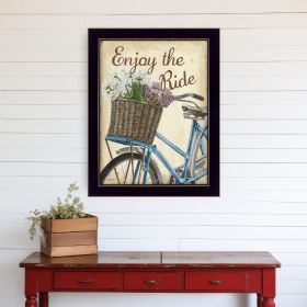 Enjoy the Ride Black Framed Print Wall Art