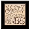 Together 3 Black Framed Print Wall Art