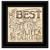 Each Other 3 Black Framed Print Wall Art