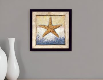 Starfish Black Framed Print Wall Art