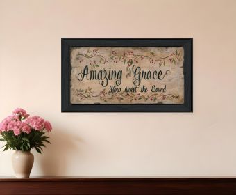 Amazing Grace 2 Black Framed Print Wall Art