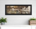 Lounging Black Framed Print Wall Art