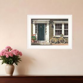 Parked Out Front 1 White Framed Print Wall Art