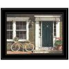 Parked Out Front 2 Black Framed Print Wall Art