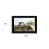 Vintage Farm Trucks I 2 Black Framed Print Wall Art