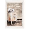 Laundry Room 1 White Framed Print Bathroom Wall Art