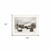 Farmhouse Christmas 1 White Framed Print Wall Art