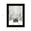 Antique Christmas 2 Black Framed Print Wall Art