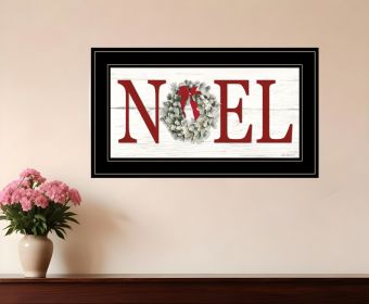 Christmas Noel 2 Black Framed Print Wall Art