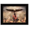 Blaze of Glory 2 Black Framed Print Wall Art