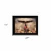 Blaze of Glory 2 Black Framed Print Wall Art