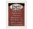 Laundry Rules 3 White Framed Print Laundry Wall Art