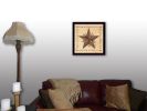 Live Laugh Love Barn Star Black Framed Print Wall Art