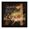 One Nation Under God Black Framed Print Wall Art