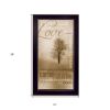 Its About Love 3 Black Framed Print Wall Art