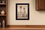 Country Kitchen 1 Black Framed Print Kitchen Wall Art