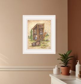 Still Waiting 1 White Framed Print Wall Art