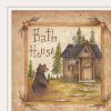 Bath House 3 White Framed Print Bathroom Wall Art