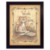 Wash Day 1 Black Framed Print Laundry Wall Art